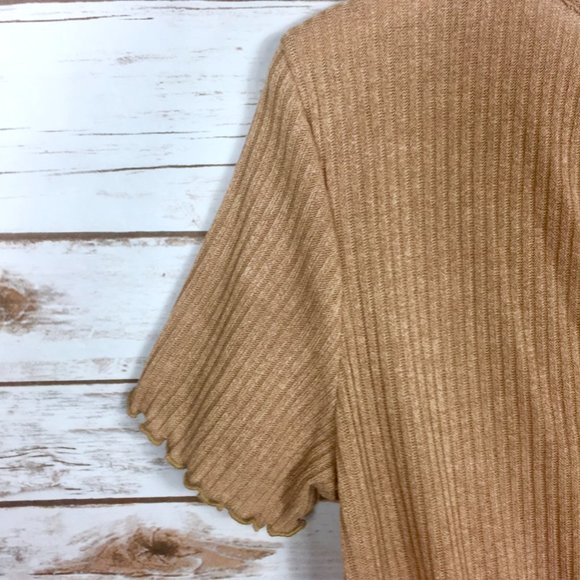 Khaki MakeMeChic High Waist Romper - Picture 9 of 12